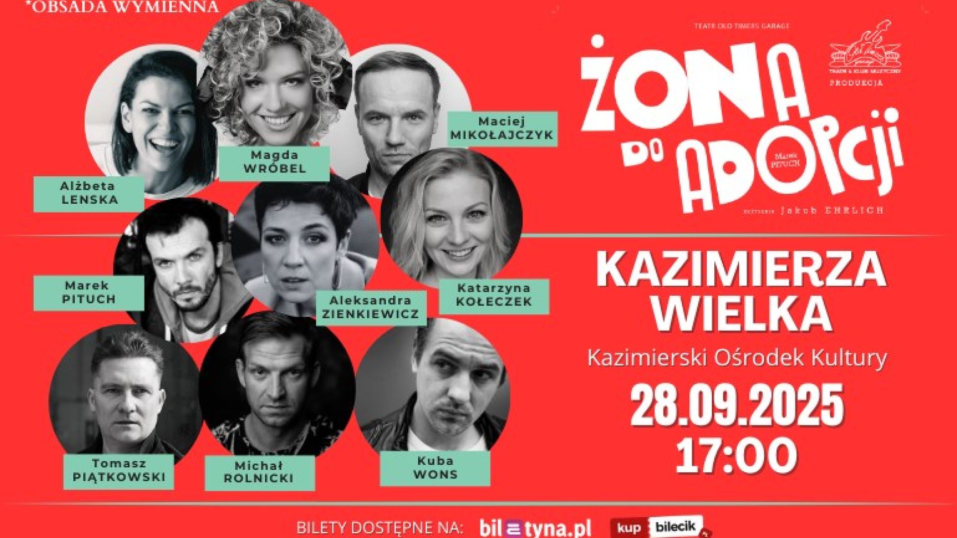 Spektakl "Żona do adopcji" w Kazimierzy Wielkiej
