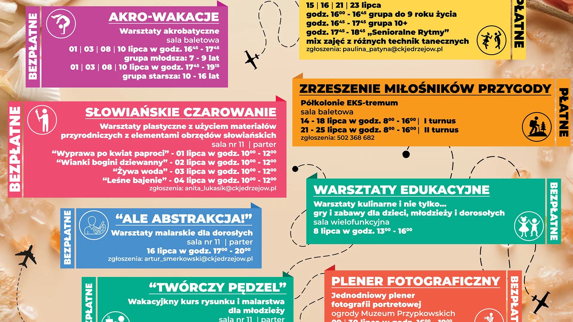 Wakacje w lipcu z Centrum Kultury w Jędrzejowie