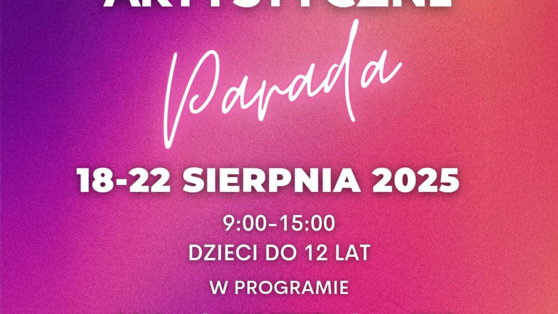 Letnie warsztaty artystyczne w Jędrzejowie