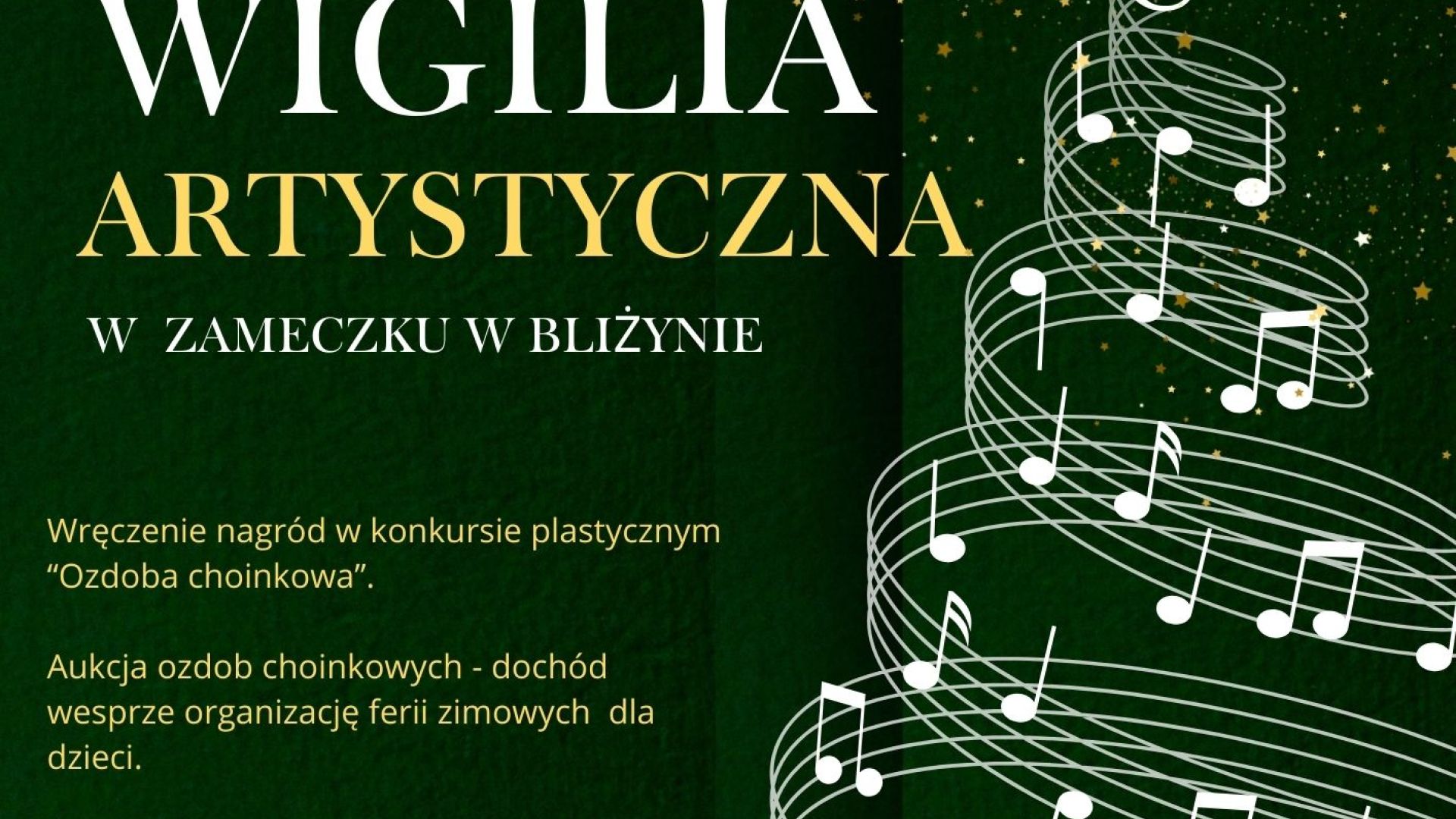Wigilia Artystyczna w Zameczku w Bliżynie