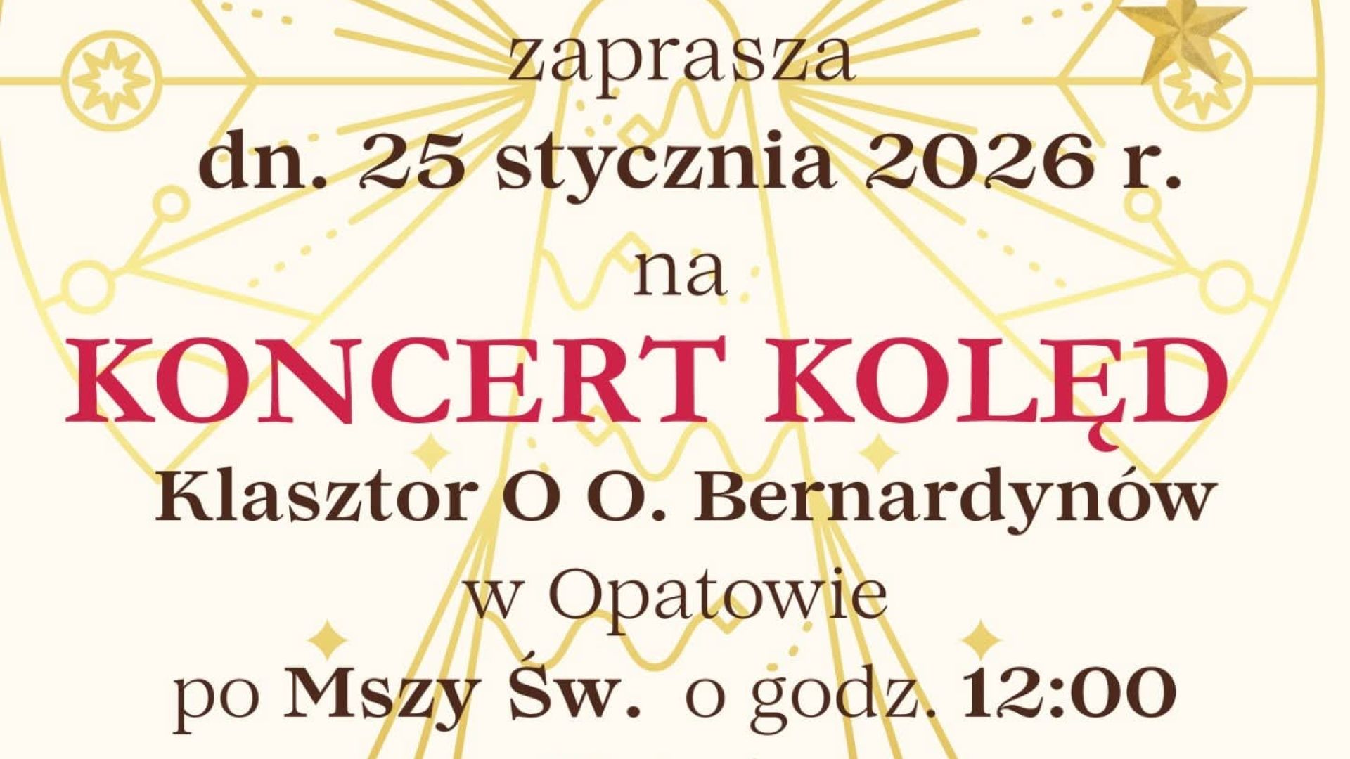 Koncert Kolęd w kościele OO. Bernardynów