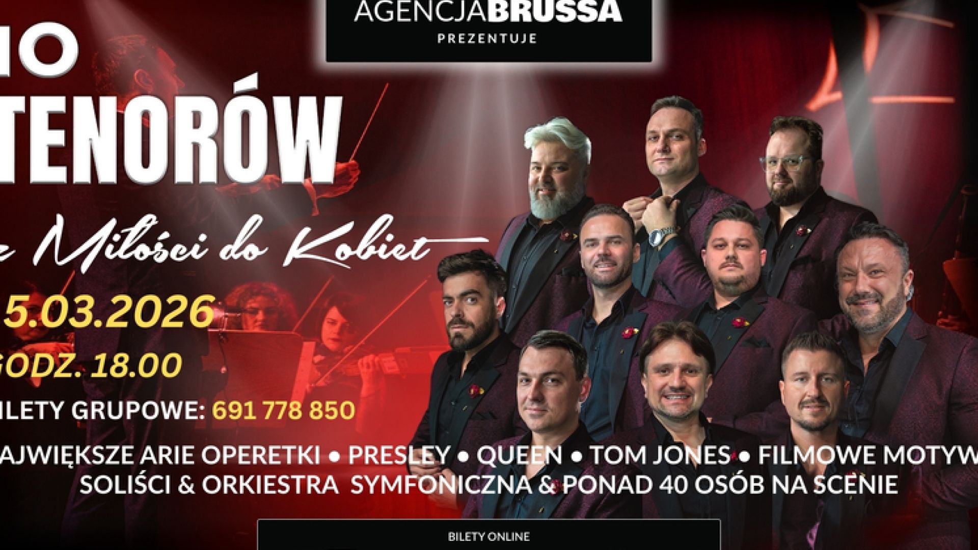 Koncert 10 Tenorów - Z miłości do kobiet