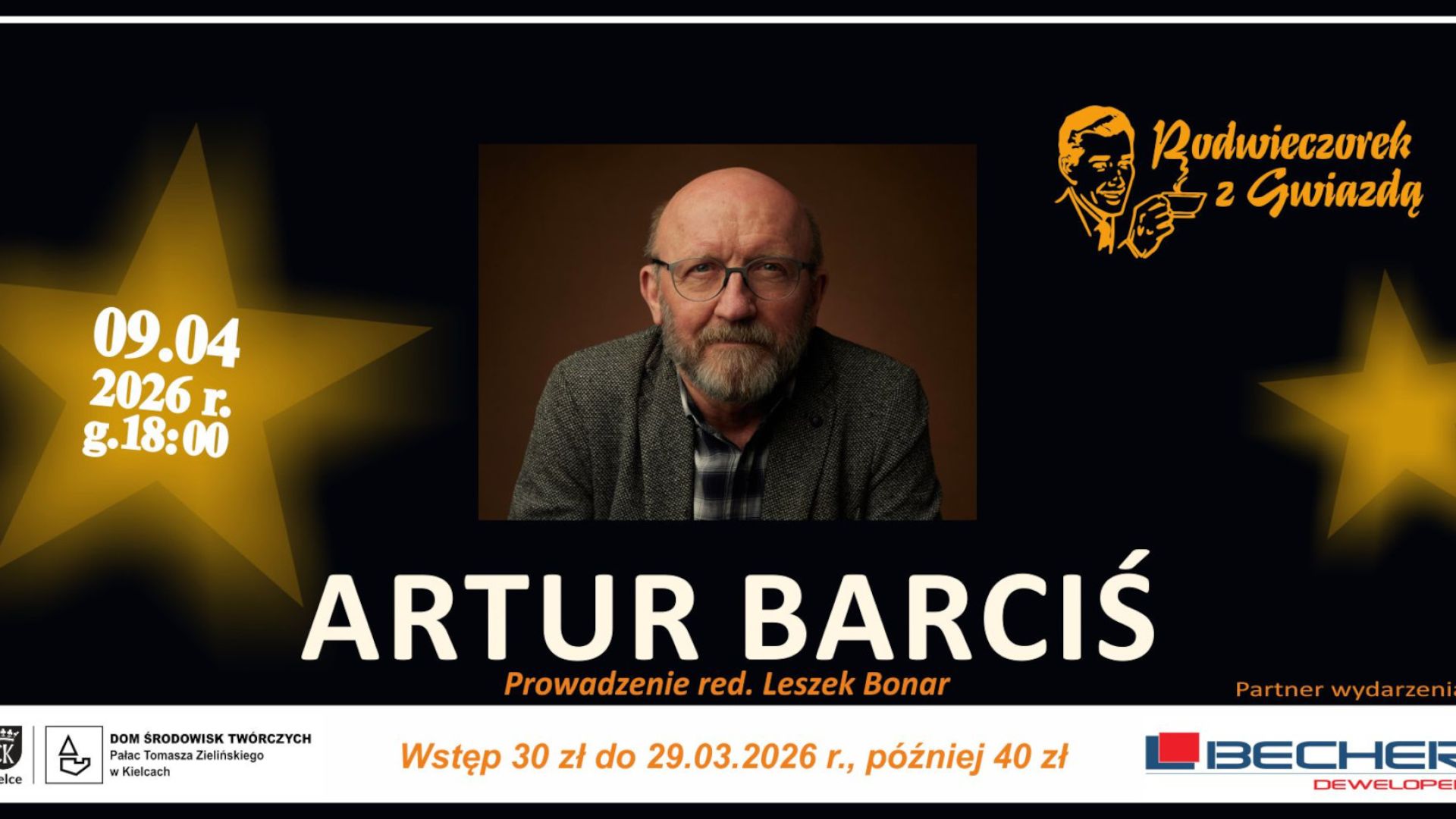 Podwieczorek z Gwiazdą – Artur Barciś w Kielcach