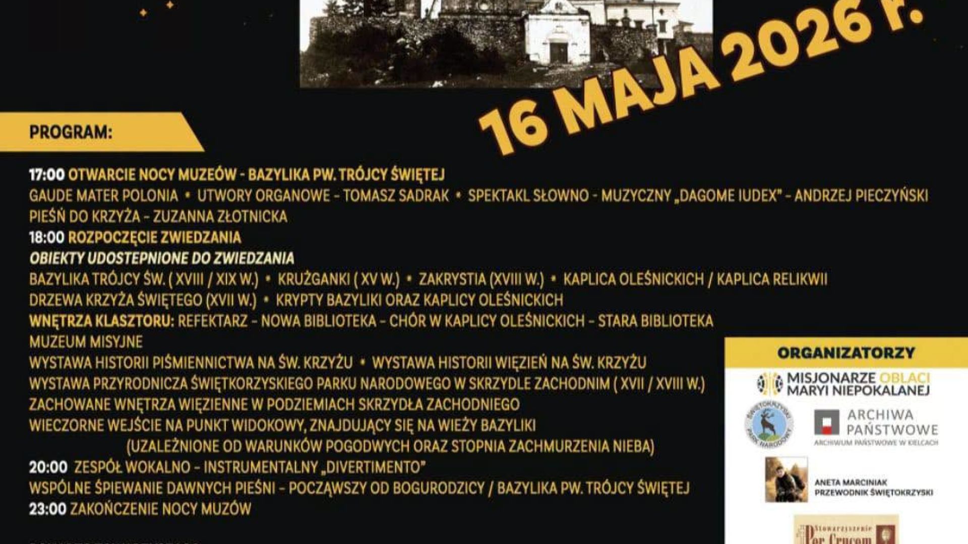 Wehikuł czasu. Druga Noc Muzeów na Świętym Krzyżu