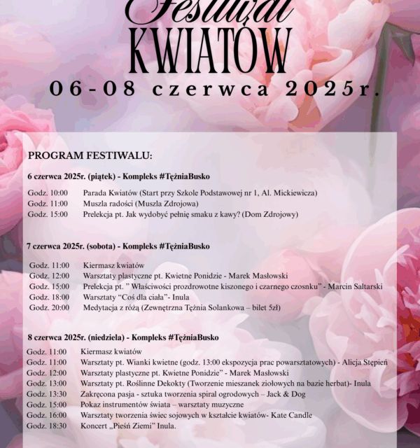 Festiwal Kwiatów 2025 w Kielcach