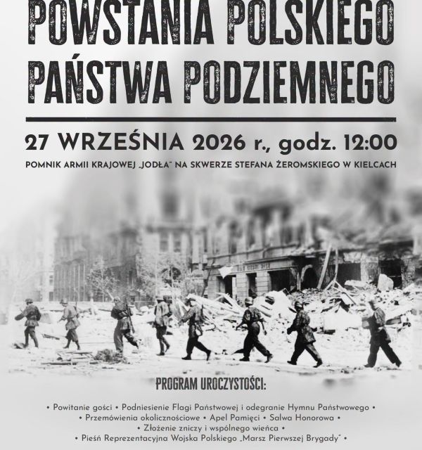 Wojewódzkie Obchody 87. Rocznicy Powstania Polskiego Państwa Podziemnego w Kielcach