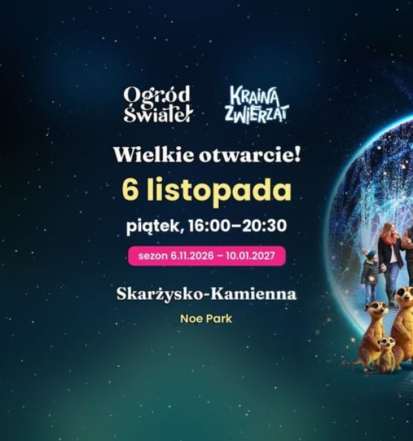 Wielkie otwarcie Ogrodu Świateł w Noe Parku w Skarżysku-Kamiennej