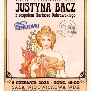 Wieczór Piosenki Francuskiej z Justyną Bacz w Wojewódzkim Domu Kultury w Kielcach