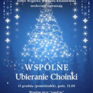 Wspólne ubieranie choinki w Węglowie