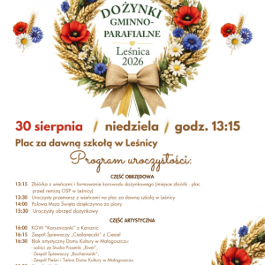 Dożynki Gminno-Parafialne w Leśnicy