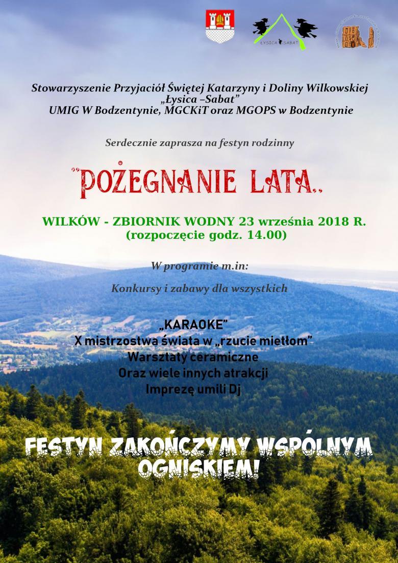 Festyn rodzinny "Pożegnanie lata" w Wilkowie