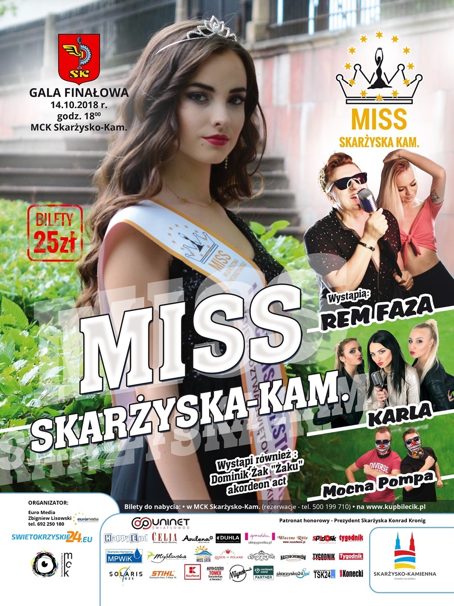 Gala finałowa miss Skarżyska-Kamiennej 2018